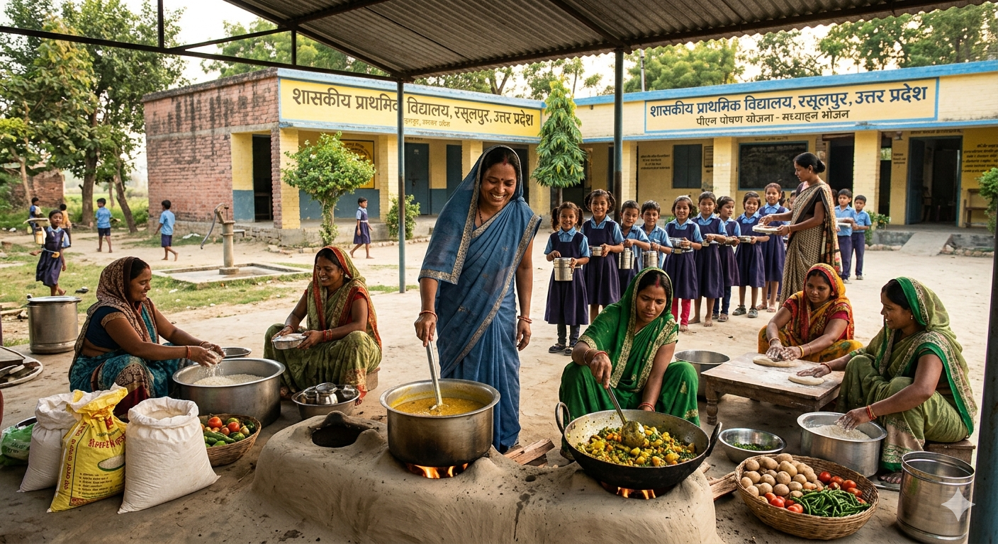 यूपी के सरकारी स्कूलों के रसोइयों को बड़ी सौगात; मानदेय में बढ़ोतरी, खातों में सीधे आएगा बढ़ा हुआ वेतन