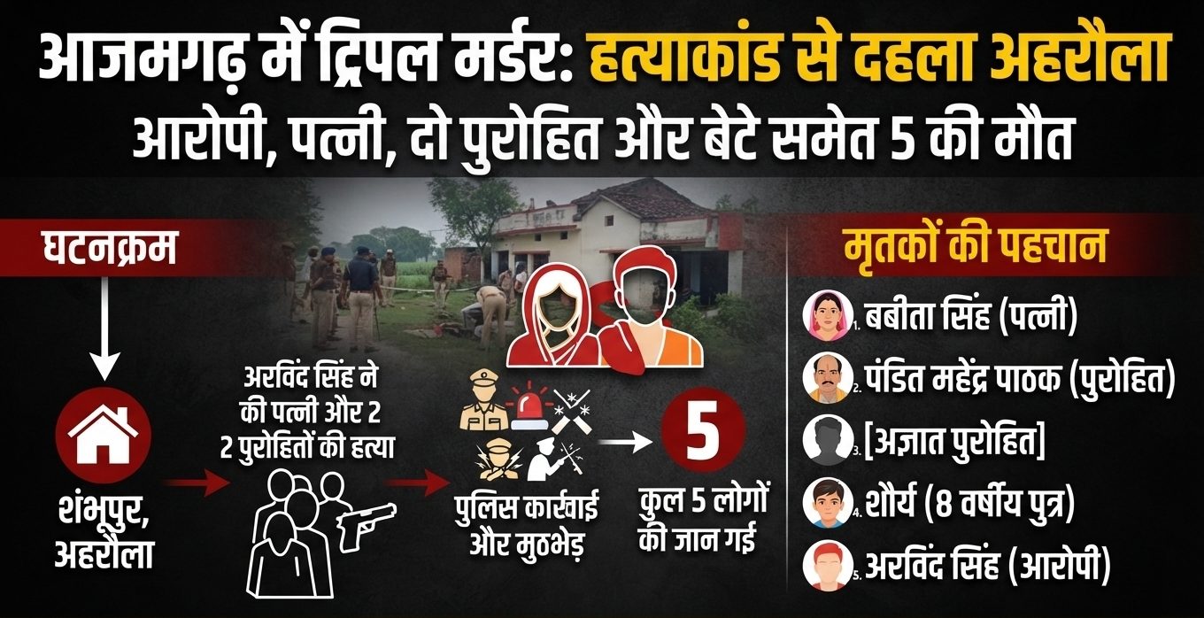 आजमगढ़ हत्याकांड: कैसे महामृत्युंजय जाप के बीच बिछ गईं 5 लाशें?