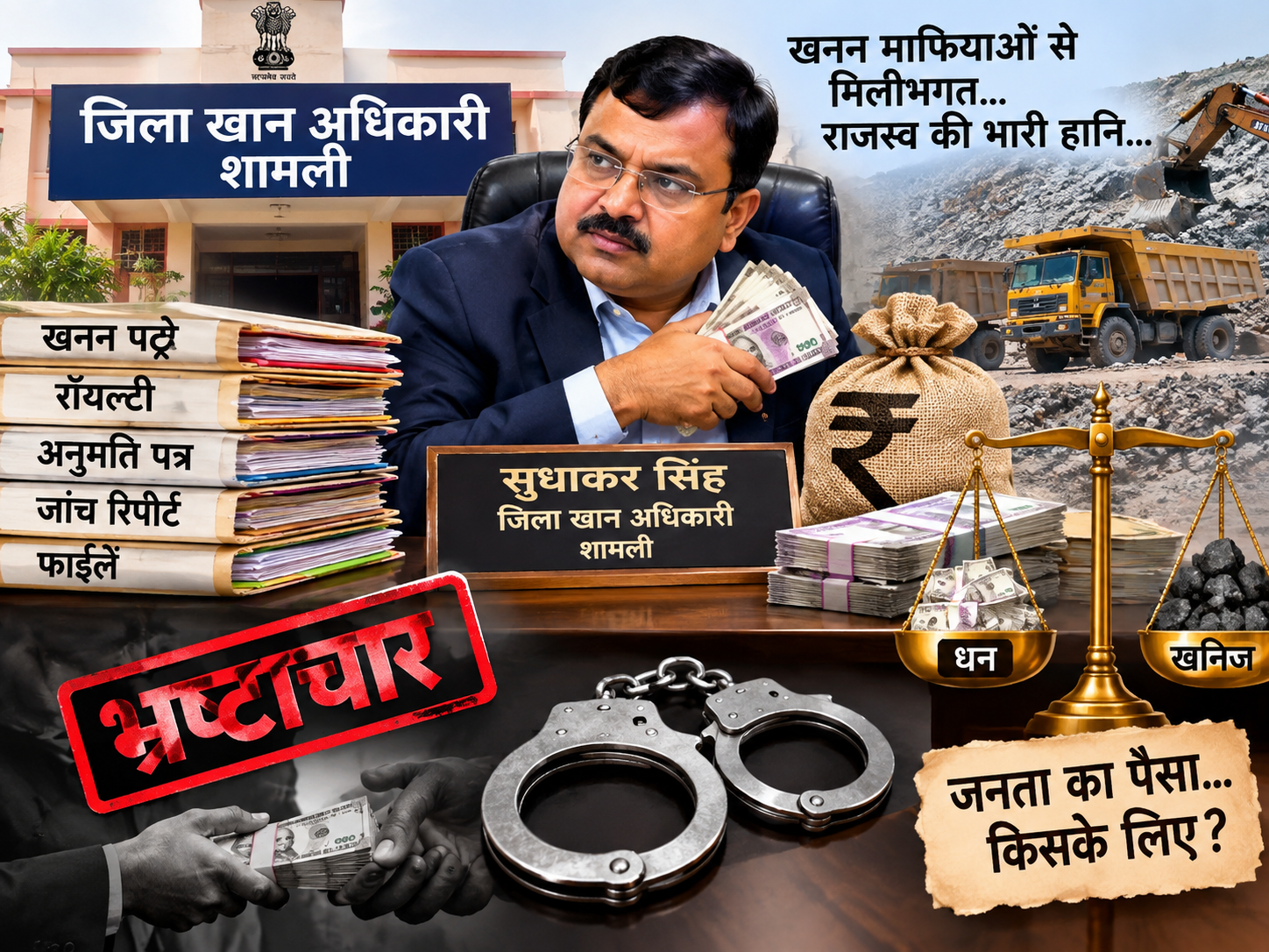 शामली से चित्रकूट तक अवैध खनन का 'खलनायक': ५ साल में खड़ी की अकूत संपत्ति, अब विजिलेंस करेगी पोस्टमार्टम!